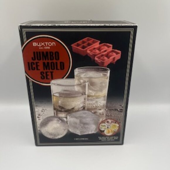 NEW Buxton Jumbo Ice Mold Set Cubes And Spheres - Picture 10 of 11